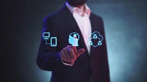 Businessman Suit Working Manages On Hologram Stock Footage Video (100% Royalty-free) 1016986756 | Shutterstock