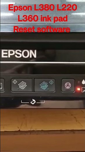 Epson L380 L220 L210 L365 L565 ink pad Reset software #reset #service