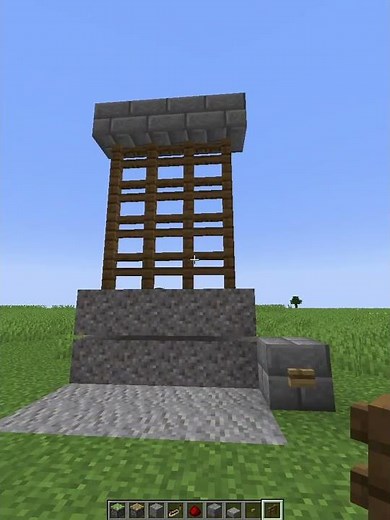 Minecraft: Working Castle Gate! #shorts #minecraft