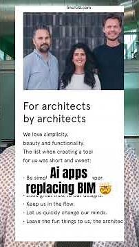 15 Ai apps replacing BIM 🤯 #BIM #ai #architectureschool #architecturestudents