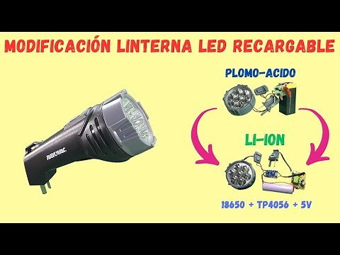 RAYOVAC Lead-Acid Rechargeable LED Flashlight Modification to Li-Ion