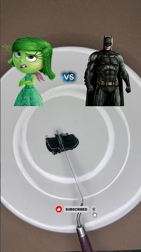 Disgust vs Batman – Who Wins the Ultimate Color Match? 💚🦇