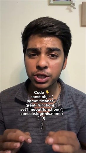 this” undefined kyun aya💀#javascript #coding #webdev #interviewprep #developer #js #tech #shorts