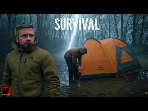 Dangerous Night – Rain Camping in Heavy Thunderstorms