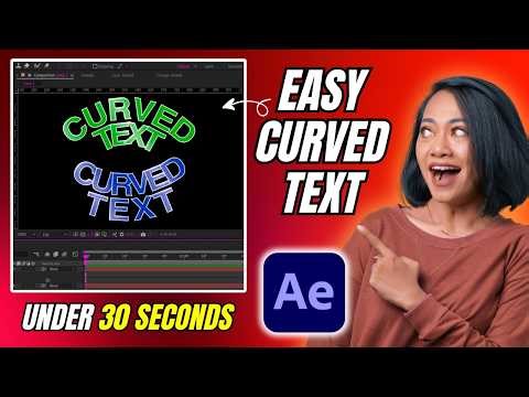 Text bend - Curved text in After Effects - Easy