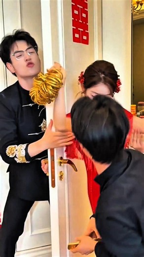 Funny Wedding Door Game Gone Wrong 😂 | Bride vs Groom Challenge #wedding #shorts