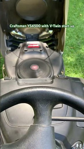 YS4500 Craftsman’s starting up nicely….