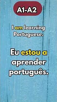 Master Portuguese FAST from A1 to A2 Level #europeanportuguese #learnportuguese #portugal