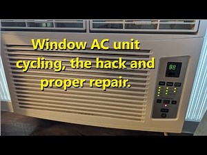GE window AC unit cycling off and on with error 88, hack & repair. Model AHS08LXW1 & others - VOTD