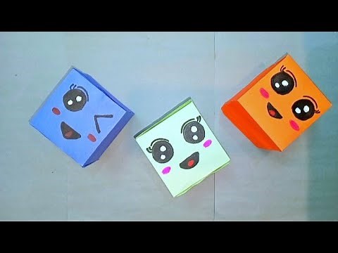 Easy 3D paper square shape | How to make square shape | easy paper craft