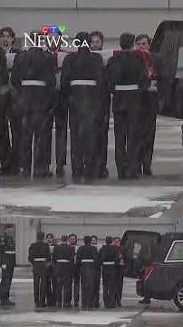 Repatriation ceremony for soldier who died in Latvia