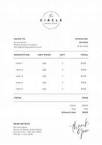 Handmade Business Invoice Template | Editable Canva Billing Form | Printable & Digital Download | Invoice for Crafters and Small Shop Owners - Etsy