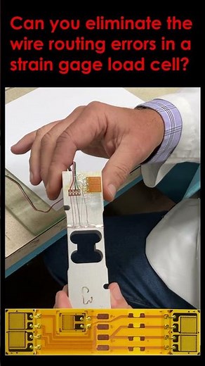 Can you eliminate the wire routing errors in a strain gage load cell?