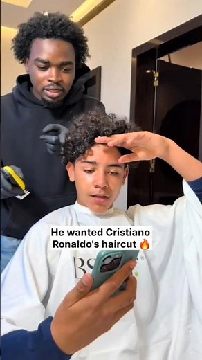 Cristiano Ronaldo haircut 💇‍♂️#haircut #hairstyle #haircare #hair #cristianoronaldo #usa #fyp #viral