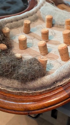 Traditional upholstery is a slow process. Progress on the antique button-back balloon-back chair has been slow but steady! #traditionalupholstery #upholsterer #upholstery #antiquerestoration #southglos I am an upholsterer based in Thornbury, South Gloucestershire near Bristol. I specialise in traditional upholstery and restoring antique chairs. Here I'm working on an antique nursing chair. | White Barn Upholstery