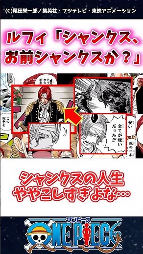 【ワンピース】ルフィ「シャンクス、お前シャンクスか？」 #1167話 #ワンピース #onepiece #反応集 #シャンクス