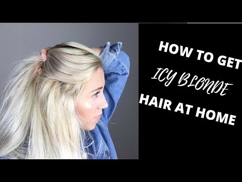 HOW TO GET ICY BLONDE HAIR AT HOME | WELLA T18 TONER | SUPER EASY