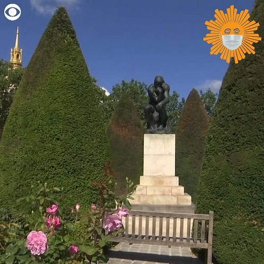 The Rodin Museum in Paris reopened Tuesday after being closed for four months because of the pandemic. Visitors are encouraged to purchase tickets ahead of time, people 11 and older must wear masks, and other social distancing measures are in place, according to the museum. https://cbsn.ws/2Z93PJ6 | CBS Sunday Morning