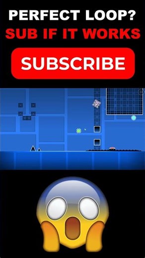 PERFECT CUBE LOOP? | Geometry Dash | #geometrydash #shorts #trending #loop #perfectloop #satisfying