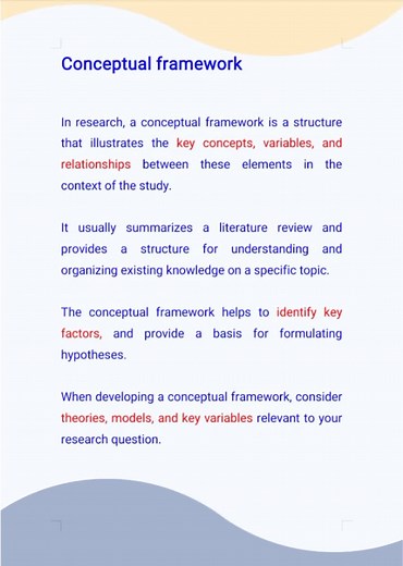 Conceptual framework
