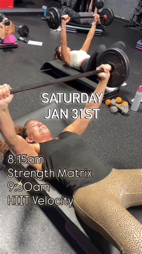 🔥SAT, JAN 31ST🔥 💪 Strength Matrix - 8:15 AM 🚴‍♀️ HIIT Velocity POP-UP! - 9:30 AM See you on the floor. 😤🔥 #SaturdaySweat #StrengthMatrix #HIITVelocity #PopUpClass #RetroBayville GetReal 💪 | Retro Fitness - Bayville, NJ