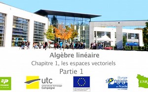 【线性代数】Algèbre linéaire法国UTC贡比涅技术大学线性代数中文字幕视频