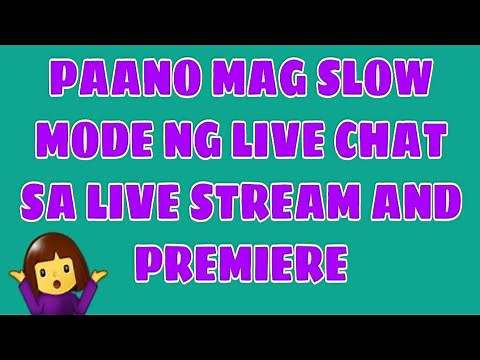 HOW TO SET SLOW MODE IN YOUTUBE LIVE CHAT (LIVE STREAM AND PREMIERE) | YT TUTORIALS | Cora Cor'Z
