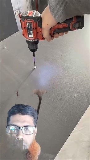 Precision drilling hidden dowel holes for modular shelf dividers. Accurate alignment, clean joint