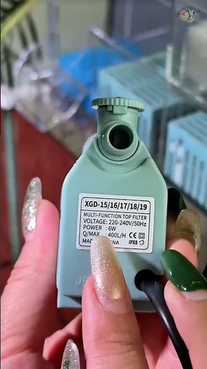 Hang-on aquarium overflow filter, easy to install and use. #aquarium #youtubeshorts