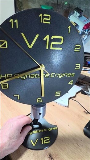 The V12 Piston Clock: Engineering Meets Art | HP Signature Engines