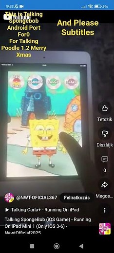 Talking Spongebob Android Port - Gameplay For ‪@TalkingPoodle1.2‬