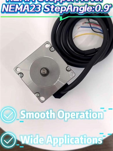 HEMM Stepper Motor NEMA23 0.9° Step Angle Smooth Operation | Wide Range of Applications | Ultra-High Microstepping Accuracy #StepperMotor #MadeInChina #Customization #FactoryDirect #Motor
