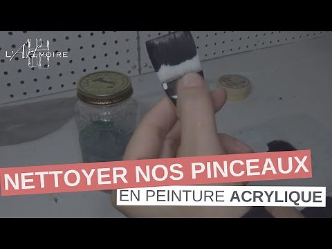 COMMENT NETTOYER nos PINCEAUX en peinture à l'acrylique | L'ARTmoire | Par Fanny Duhaime