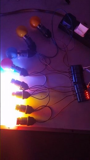 Chaser circuit using Arduino and 8 Channel Relay #arduino #relay #led #chaser
