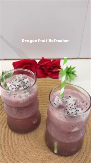 Dragon fruit refresher 😍 #suggested #foodiesfavoritechannel #recipe #foodforfoodies #recipevideo