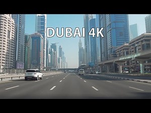 Sandy Skies - Dubai 4K - Driving Downtown