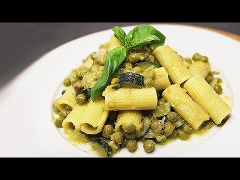 Pasta with Zucchini and Peas 😋 Creamy, delicious and Quick to make !! Healthy and Tasty!! #13