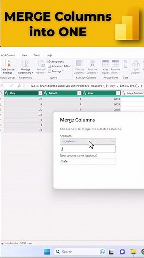 Unlock the Magic of #powerquery | MERGE Multiple Columns into ONE Column | Part 8 # #powerquery
