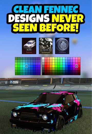 Clean Fennec Designs you’ve never seen before… #rocketleague #rlcs #fortnite #ssl #rocketleagueseason20