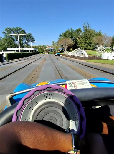 Tomorrowland Speedway at Magic Kingdom #fyp #traveltiktok #magickingdom
