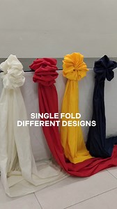 SINGLE FOLD DESIGNS TABLE SKIRTING TUTORIAL #flowerflod #starfolddesign #tableskirtingtutorial #rosepleats #tablesetup #decorations #tutorial #flowerfolddesign #TableSkirting #design | Vins avenue
