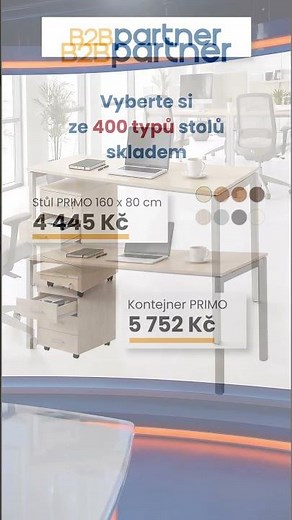 Kancelářský nábytek z vlastní výroby – skladem s dodáním do 24 hodin