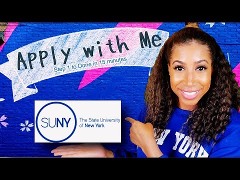 How to Apply to SUNY// College Application Tips