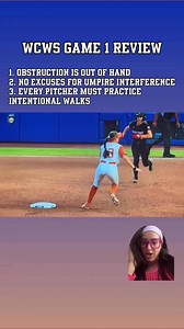 Obstruction is out of hand. No excuses for umpire interference. And every pitcher needs to practice intentional walks—period. That intentional walk? It stung. But I truly believe it’s going to light a fire in Nijaree Canady. Game 2 is going to hit different. Those moments either break you or build you—and I think she’s building something BIG. Yes, 79% of teams that win Game 1 in the Women’s College World Series go on to win it all, but don’t forget: Florida State came back in 2018. Oklahoma did 