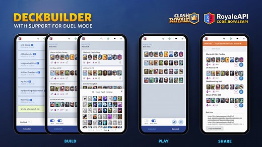 Deck Builder - New Feature - Clash Royale News Blog - RoyaleAPI