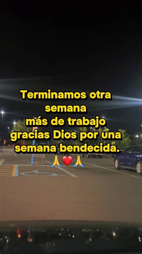 Terminamos otra semana más de trabajo gracias 🙏 Dios por una semana bendecida.🫶👏✨❤️