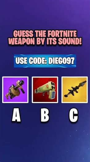 🤔GUESS THE FORTNITE WEAPON BY ITS SOUND