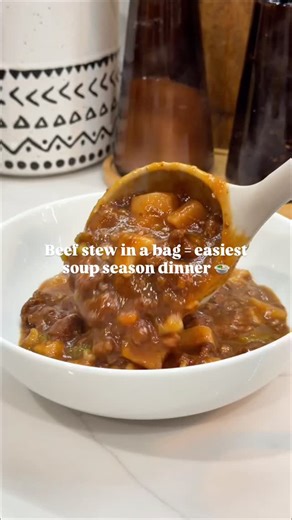 Turn our Quart Freezer Bags into easy Beef Stew Freezer Packs for soup season meal prep! #Ziploc #soupseason #mealprepideas #freezermeals #beefstew | Ziploc
