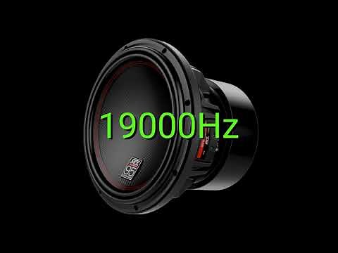 Tone frequency 19000Hz. Test your hearing! speakers/headphones/subwoofer