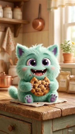 Tiny Monster’s Giant Cookie 🍪💚